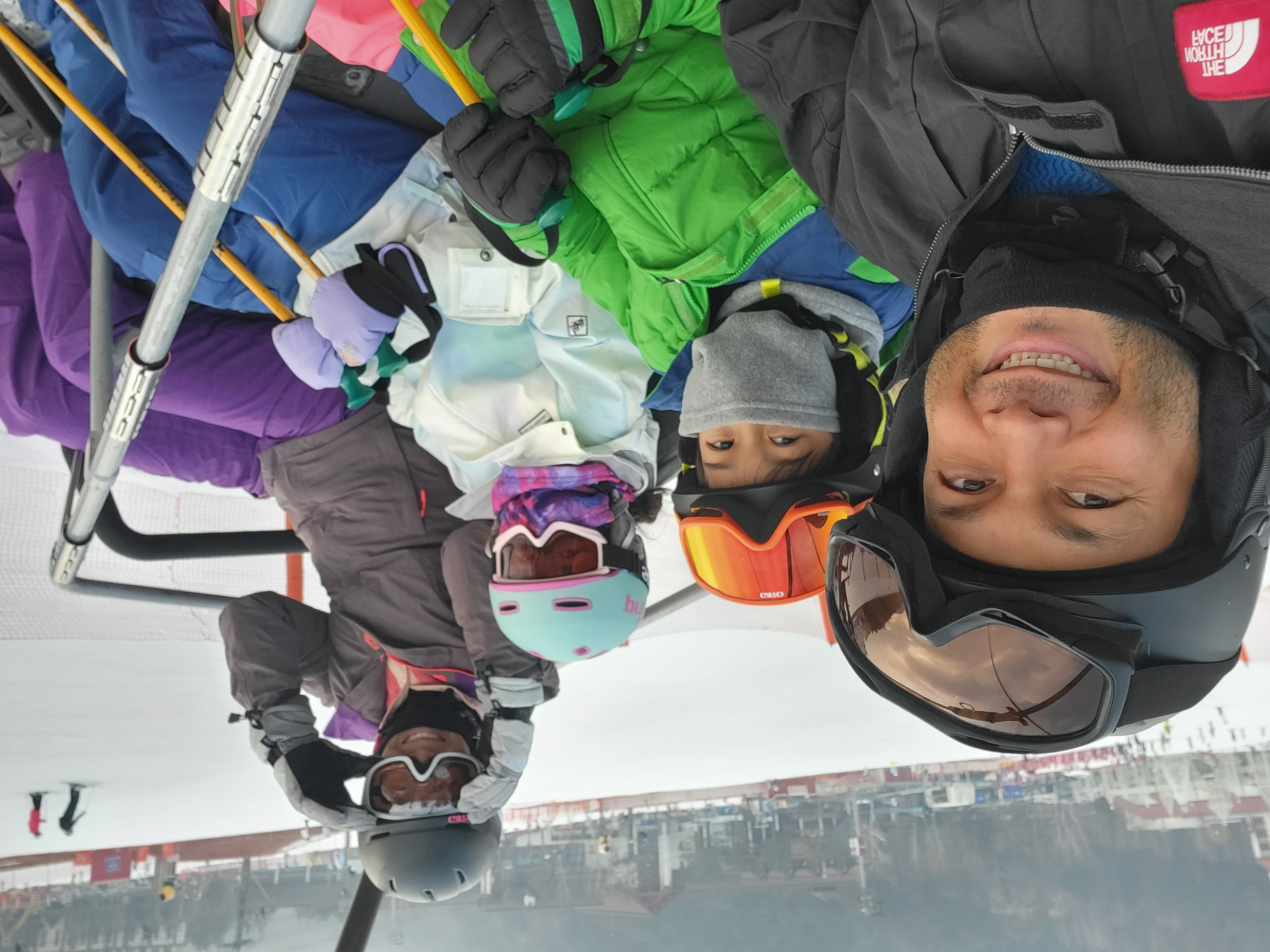 Neil Pahl on the slopes with family
